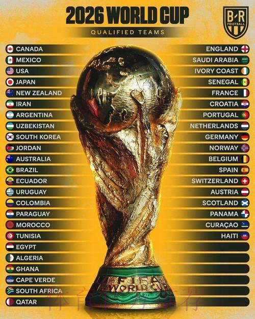 2026世界杯夺冠赔率揭晓：这些热门球队最受球迷追捧